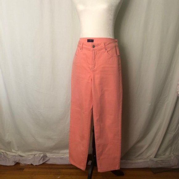 NYDJ Ankle Jeans Coral Size 8. - Picture 1 of 7